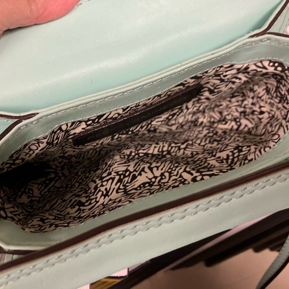 Rebecca Minkoff Mini Box Crossbody Bag in mint/ aqua - Picture 4 of 8
